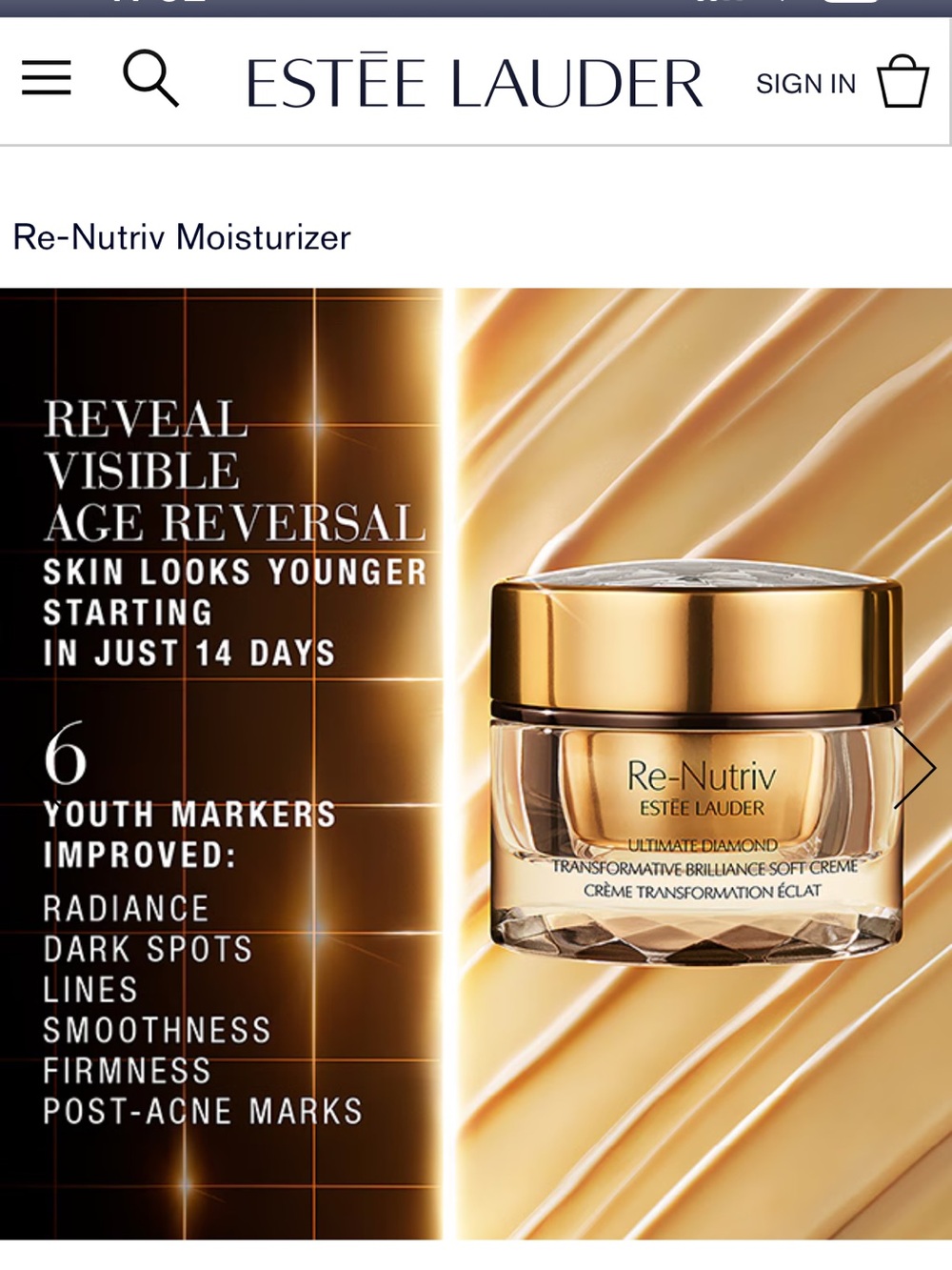 Estรฉe Lauder are-Nutiv ultimate diamond creme